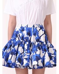 Jason Wu - Printed Mini Ruffle Skirt W Elastic Band - Lyst
