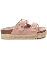 Xti - Suede Flat Sandals By - Lyst