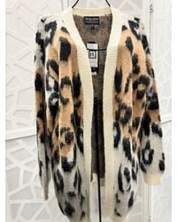 FRANK LYMAN - Cheetah Open-Front Cardigan - Lyst