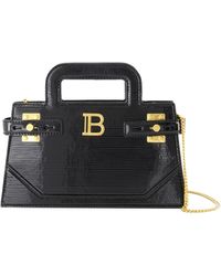 Balmain - B-Buzz Small Top Handle Crossbody - Lyst