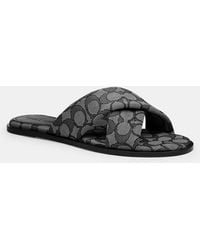 COACH - Link Criss Cross Slide - Lyst