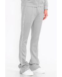 TRUEDAMES - Side Pipe Stacked Flare Pants - Lyst