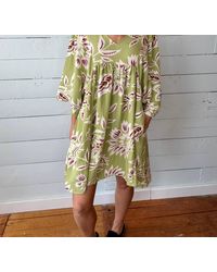 Easel - Marletta Floral Print Dress - Lyst