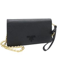 Prada - Leather Clutch Bag (pre-owned) - Lyst