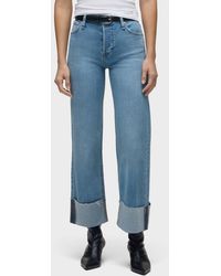 Hudson Jeans - Rosie High Rise Wide Leg Ankle Cuff Jean - Lyst