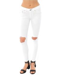 Rag & Bone - Bright Capri Jeans With Holes - Lyst