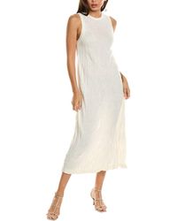 Helmut Lang - Crush Wool-blend Midi Dress - Lyst