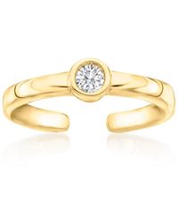 Ross-Simons - Bezel-Set Diamond Toe Ring - Lyst