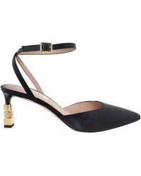 Bally - Tatjana 65 Pointed-Toe Leather Pumps - Lyst