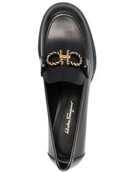 Ferragamo - Ferragamo Gancini Block Heel Pumps - Lyst