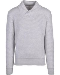 Kangra - Shawl Collar Light Merino Wool Sweater - Lyst
