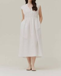 GRADE & GATHER - Seersucker Midi Dress - Lyst