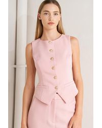 TRUEDAMES - Elevated Classic Woven Vest - Lyst