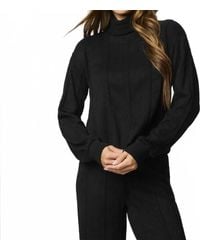 Splendid - Cable Lounge Turtleneck Top - Lyst