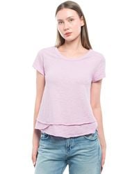 Wilt - Short Sleeve Mock Layer Tee - Lyst
