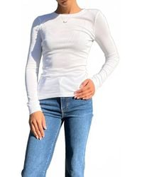 Bobi - Long Sleeve Scoop Neck Tee - Lyst