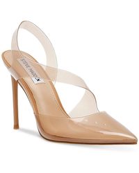 Steve Madden - Vienne Clear Slip On Slingback Heels - Lyst