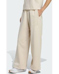 adidas - All Szn Fleece Loose Wide-Leg Pants - Lyst