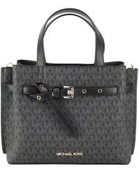 Michael Kors - Emilia Small Signature Pvc Satchel Crossbody Handbag Purse - Lyst