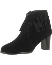 David Tate - Misty Leather Fringe Ankle Boots - Lyst