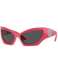 Versace - Sunglasses Cat Eye Full Rim, Frame And Dark Lens Ve4450541787 - Lyst
