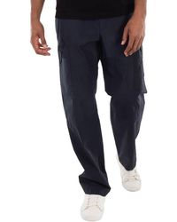 Versace - Embroidered Logo Mid-Rise Cotton Trousers - Lyst