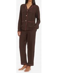 The Sleep Code - Ayla Washable Silk Pj Set - Lyst
