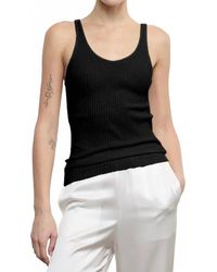 Enza Costa - Military Rib Slim Tank - Lyst