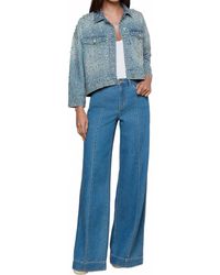 L'Agence - Sandy High Rise Wide Leg Jeans - Lyst