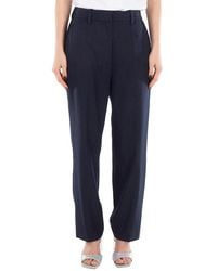 Anine Bing - Blaine Wool Blend Cropped Pants - Lyst