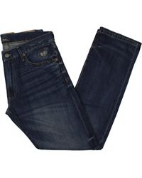 Polo Ralph Lauren - Varick Straight Leg Distressed Slim Jeans - Lyst