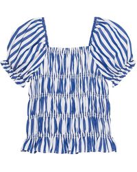 Habitual - Girls Striped Peasant Blouse - Lyst