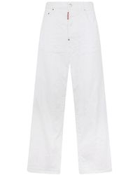 DSquared² - Wide-Leg Denim Jeans - Lyst