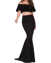Jovani - Two Piece Off Shoulder With Skirt - Lyst
