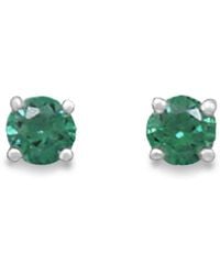Fashnzfab - May Birthstone Stud Earrings - Lyst