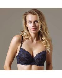 TRUEDAMES - Lace Plunge Support Bra - Lyst