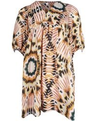Ba&sh - Cleo Printed Loose Shift Dress - Lyst