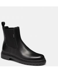 COACH - Chelsea Boot With Signature Leather - Lyst