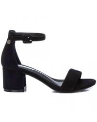 Xti - Block Heel Suede Sandals - Lyst