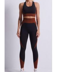 TRUEDAMES - Seamless Color Block Yoga Set - Lyst