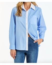 Drew - Gia Stripe Button Down Shirt - Lyst