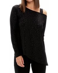 Sympli - One Shoulder Long Sleeve Top - Lyst