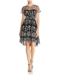 Adrianna Papell - Etheral Embroidered Fit & Flare Party Dress - Lyst