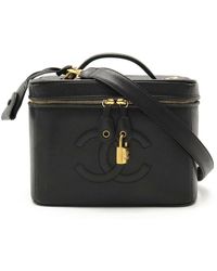 Chanel - Vanity Leather Shoulder Bag (pre-owned) - Lyst
