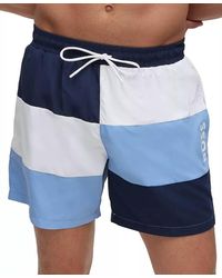 BOSS - Standard Court Color Block Swim Trunks - Lyst
