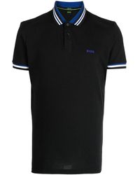 BOSS - Cotton Jersey Short Sleeve Polo T-Shirt - Lyst
