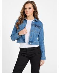Guess - Eco Camilia Denim Jacket - Lyst