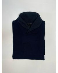 Autumn Cashmere - Shawl Collar With Contrast Neck Top - Lyst