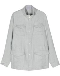 Eleventy - Four-Pockets Linen Jacket - Lyst