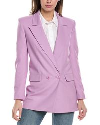Maje - Wool-Blend Suit Blazer - Lyst